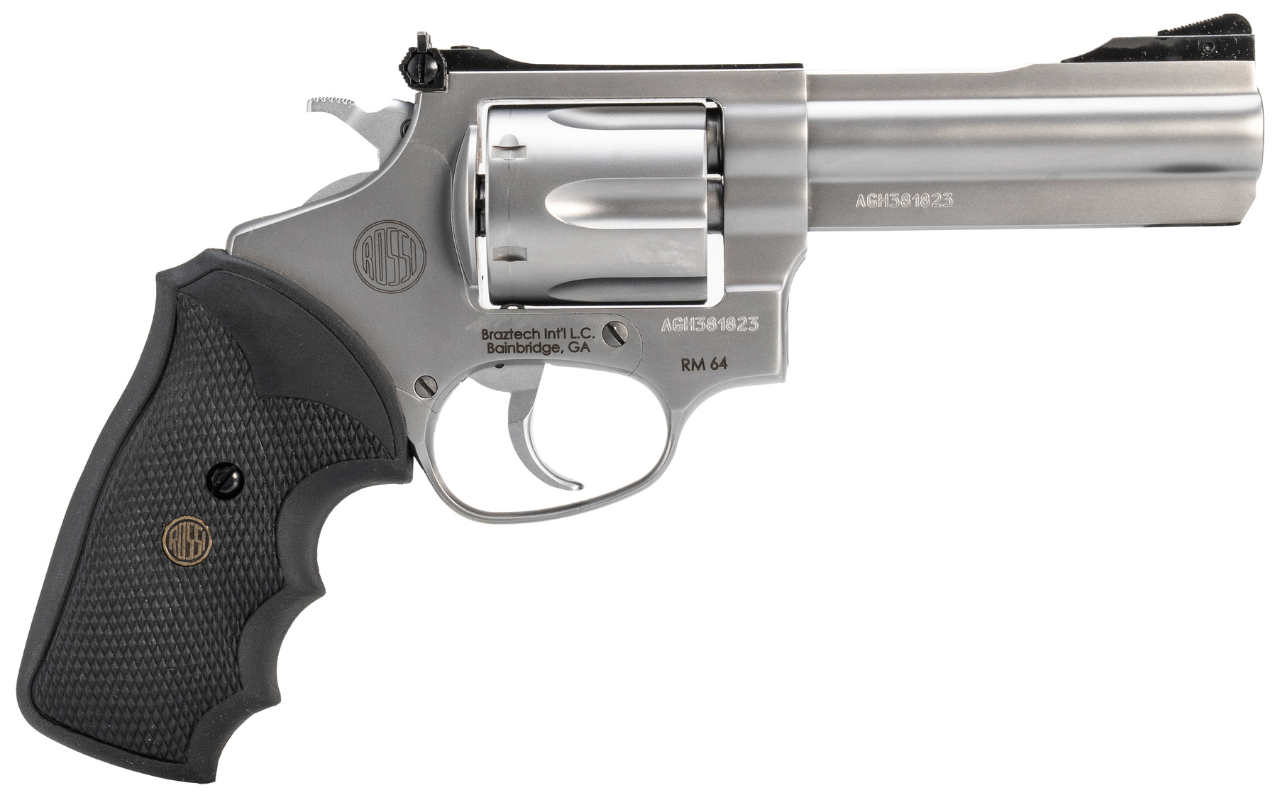 ROSSI RM64 357MAG 4'' SS GLOSS 6RD - Revolvers